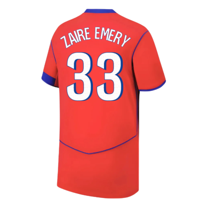 2025-2026 PSG Third Shirt (Kids) (Zaire Emery 33)-Vantage Point Soccer